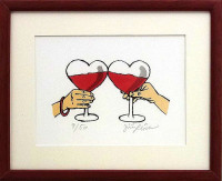 Jiří Slíva - Přípitek s láskou - grafika